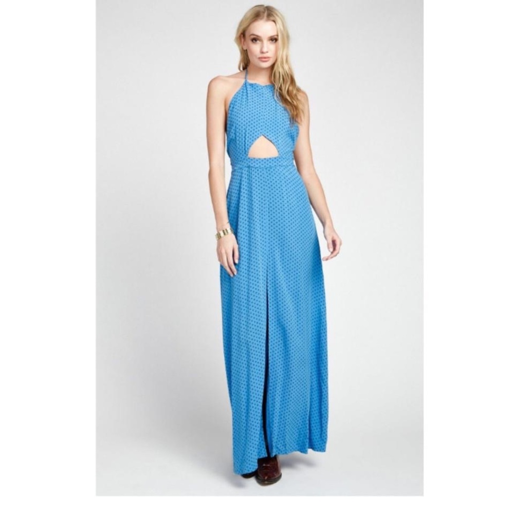 Wildfox blue diamond maxi dress NWT